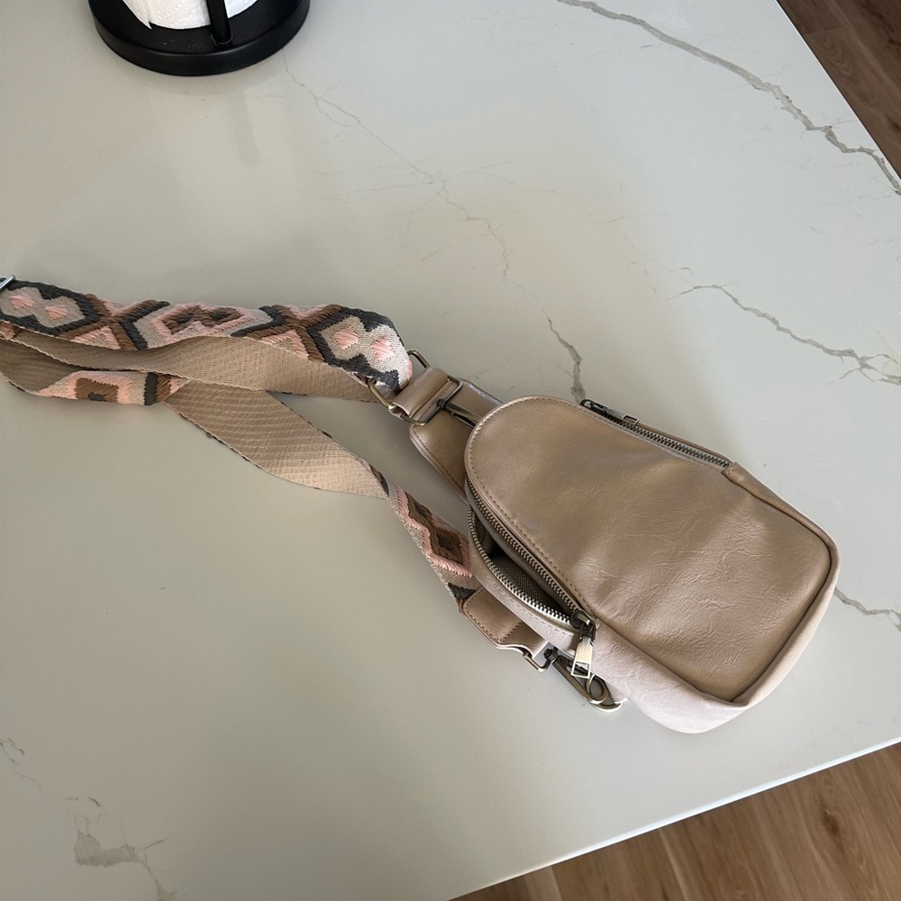 Cream Crossbody Bag